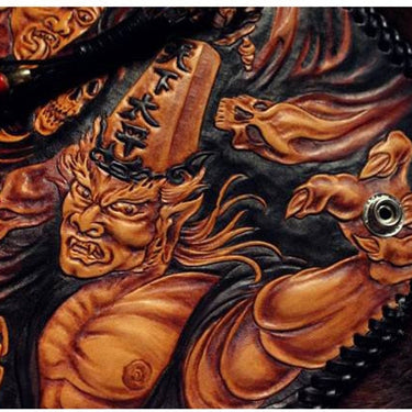 Men and Women Handmade Genuine Leather Devils Clutch Wallets  -  GeraldBlack.com