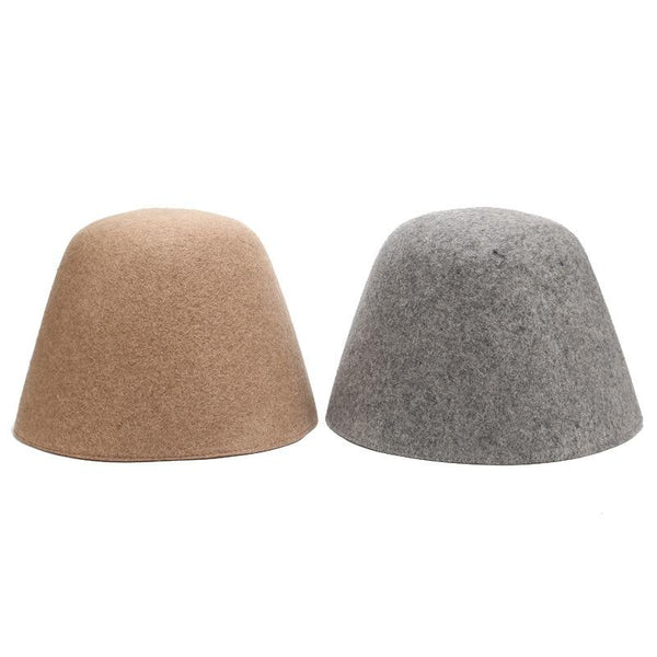 Men and Women Japanese Style Retro Pure Wool Fishing Bucket Hat - SolaceConnect.com