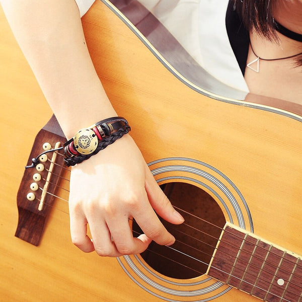 Men and Women’s Cuff Leather Bracelet Jewelry for Couples and Lovers  -  GeraldBlack.com