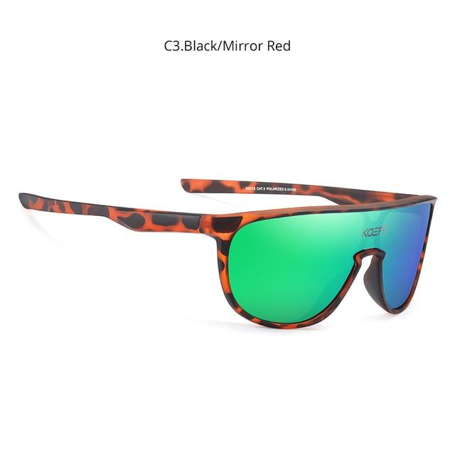 Men and Women Sports CE TR90 Material Mirror One Piece Sunglasses - SolaceConnect.com