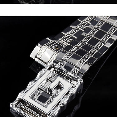 Men and Women Stainless Steel Punk Style Self Defense Belt with Panther Buckle - SolaceConnect.com