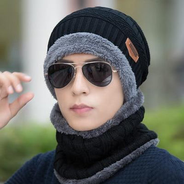 Men and Women Winter Warm Knitted Scarf Beanie - SolaceConnect.com