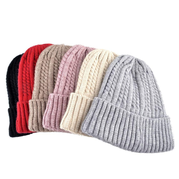 Men and Women Winter Warm Knitted Skullies Beanies Autumn Caps - SolaceConnect.com