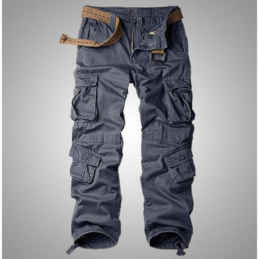 Men Cargo Pants Wide Leg Trousers Joggers Pants Military Camouflage Pants Blue grey khaki army green camouflage  -  GeraldBlack.com