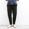 Men Casual Linen Elastic Waist Loose Harem Trousers Spring Summer Plus Size 5XL Markless Male Bottoms  -  GeraldBlack.com