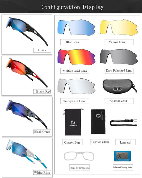 Men Cycling Glasses Professional Polarized Bike Goggles Outdoor Sports Eyewear Bicycle Sunglasses UV  -  GeraldBlack.com