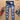 Men European And American Style Fashion Broken Embroidery Skull Stretch Small Foot Jeans  -  GeraldBlack.com