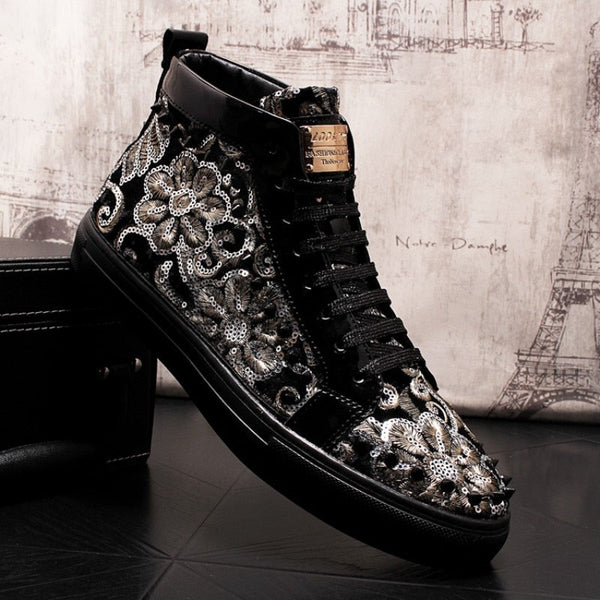 Men Fashion Casual Spring Autumn Rivets Punk Style Ankle Boots Shoes  b71  -  GeraldBlack.com