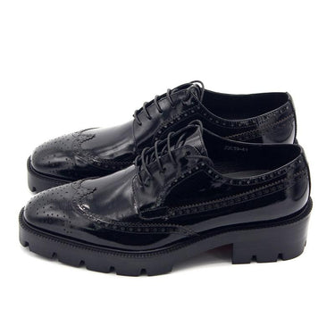 Men Genuine Leather Thick Lace Up Platform Brogue Derby Shoes  -  GeraldBlack.com