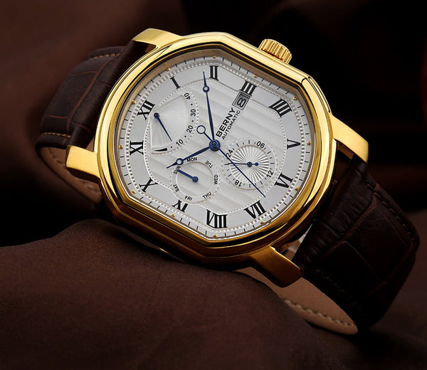 Men Mechanical Miyota 9110 Movt Automatic Wristwatch Clock Sapphire Self Winding Watch Waterproof  -  GeraldBlack.com