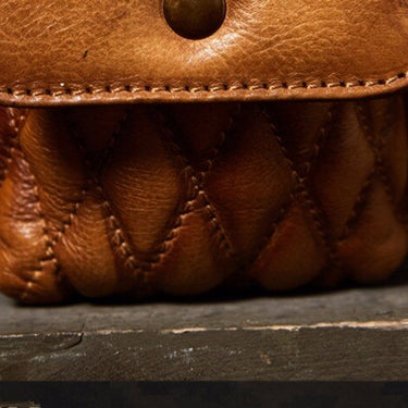 Men Retro Genuine Leather Dumplings Riding Vintage Casual Shoulder Messenger Chest Bag  -  GeraldBlack.com