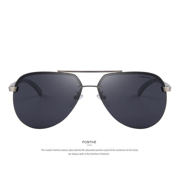 Men's 100% Polarized Aluminum Alloy Frame Sunglasses for Driving - SolaceConnect.com