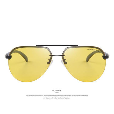 Men's 100% Polarized Aluminum Alloy Frame Sunglasses for Driving - SolaceConnect.com