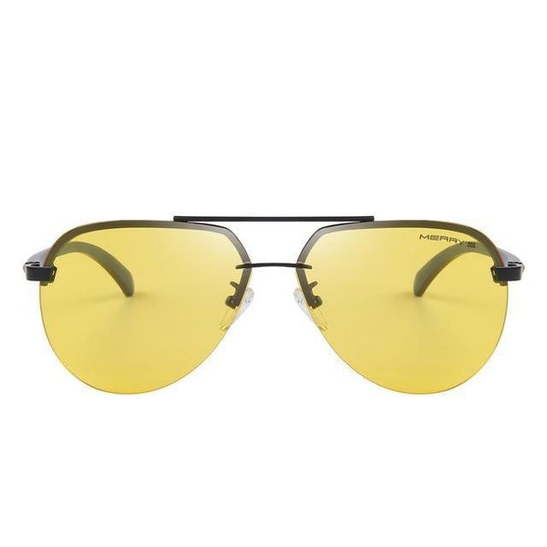 Men's 100% Polarized Aluminum Alloy Frame Sunglasses for Driving  -  GeraldBlack.com