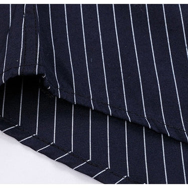Men's 2106 Classic Standard-fit Plaid striped Office Dress Shirt Single Patch Pocket Long Sleeve  -  GeraldBlack.com