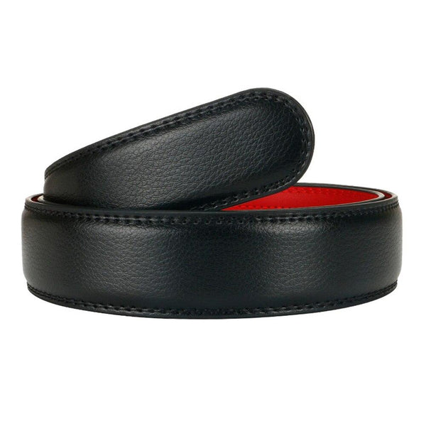 2nd Layer Cowskin Leather Automatic Styles Genuine Belts Strip Only for Men 35mm Width Without - SolaceConnect.com