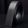 100% Cowhide Genuine Leather Pin & Smooth Belts for Men Unique Striped Line Belts Male 33mm Width - SolaceConnect.com
