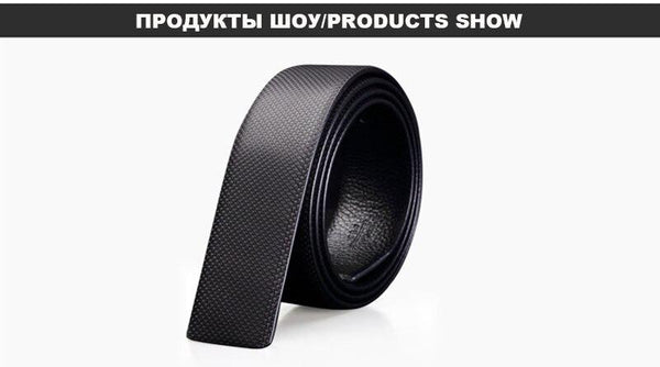 100% Cowhide Genuine Leather Pin & Smooth Belts for Men Unique Striped Line Belts Male 33mm Width - SolaceConnect.com