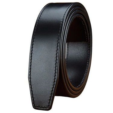 Men's 35mm Width Cowhide Leather Smooth Surface Automatic Style Belt Only  -  GeraldBlack.com