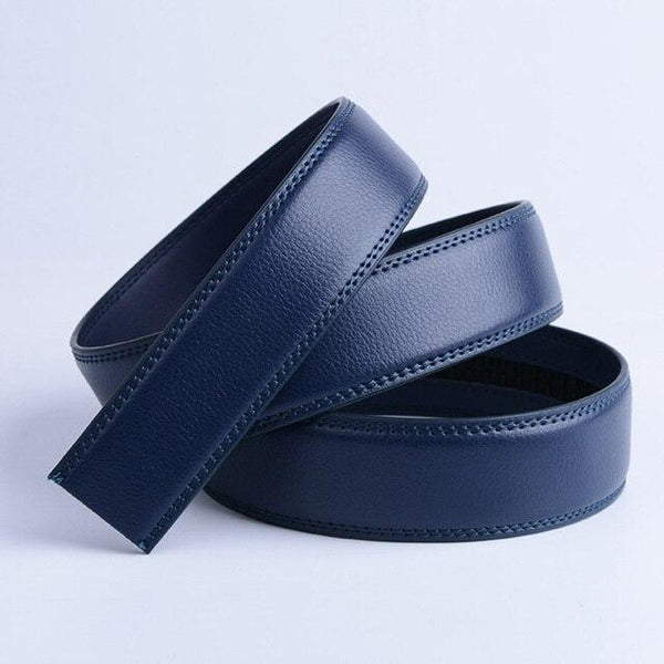 Second Layer Cowskin Leather Automatic Styles Genuine Belts Only for Men 35mm Width Without Buckle - SolaceConnect.com