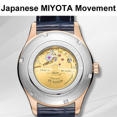 Men's 3D Horse Dial Hand Wind Miyota Movement Automatic Mechanical Watch  -  GeraldBlack.com