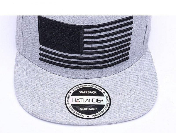Men's 3D Raised Flag Embroidery Hip Hop Outdoor Snapback Baseball Cap - SolaceConnect.com