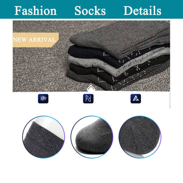 Men's 5 Pairs Lot Combed Cotton Casual Argyle Sweat Absorb Socks  -  GeraldBlack.com