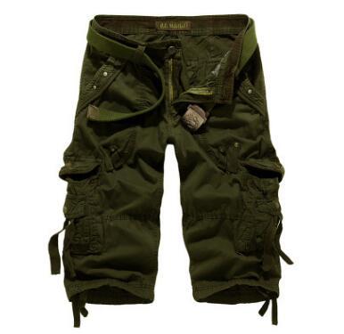Men's 8-Color Plus Size Brand Summer Camouflage Loose Cargo Shorts - SolaceConnect.com