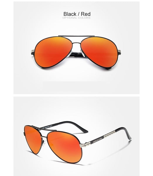 Men's Alloy Frame UV400 HD Polarized Aviation Sunglasses - SolaceConnect.com