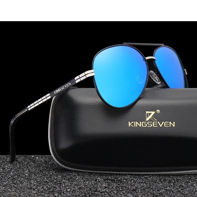 Men's Alloy Frame UV400 HD Polarized Aviation Sunglasses  -  GeraldBlack.com