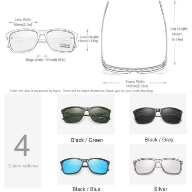 Men's Aluminum Frame UV400 Anti-reflective Polarized Mirror Sunglasses - SolaceConnect.com