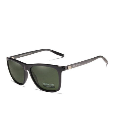 Men's Aluminum Frame UV400 Anti-reflective Polarized Mirror Sunglasses  -  GeraldBlack.com