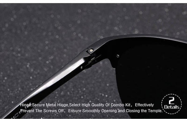 Men's Aluminum Magnesium Oversized Polarized Driving Sunglasses - SolaceConnect.com