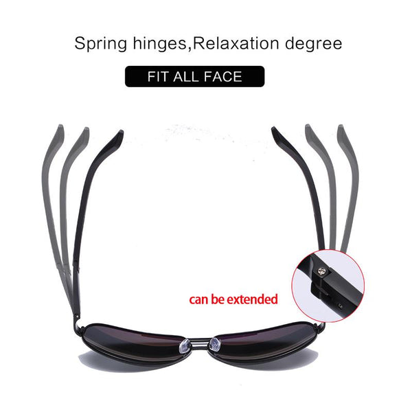 Men's Aluminum Magnesium Polarized Round Driving Sunglasses - SolaceConnect.com