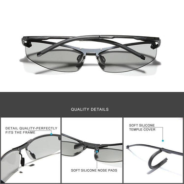 Men's Aluminum Polarized Photochromic Chameleon Day Night Vision Sunglasses - SolaceConnect.com