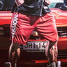 Men's Applique Bodybuilding Fast Dry Knee Length Printed Drawstring Shorts - SolaceConnect.com