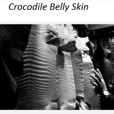 Men's Authentic Crocodile Belly Skin Business Laptop Large Handbags  -  GeraldBlack.com