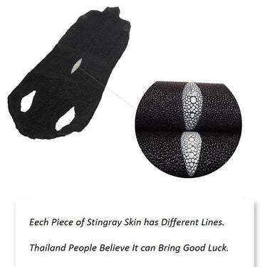 Men's Authentic Stingray Skin Cross Shoulder Small Messenger Bag  -  GeraldBlack.com