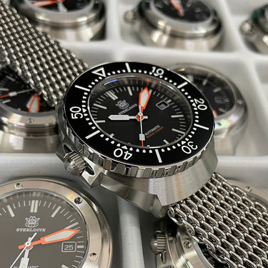 Men's Automatic Watch 100ATM Water Resistant One-piece Case Automatic Diver Sports SD1989 Wristwatch Reloj Hombre  -  GeraldBlack.com