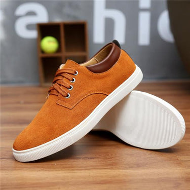 Men's Autumn and Winter Leather Suede Breathable Casual Canvas Shoes - SolaceConnect.com