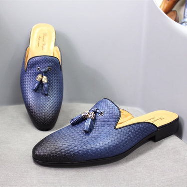 Men's Autumn Classic Casual Breathable Cow Genuine Leather Slippers  -  GeraldBlack.com