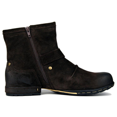 Men's Autumn Winter Genuine Suede Cow Leather High Top Ankle Boots - SolaceConnect.com