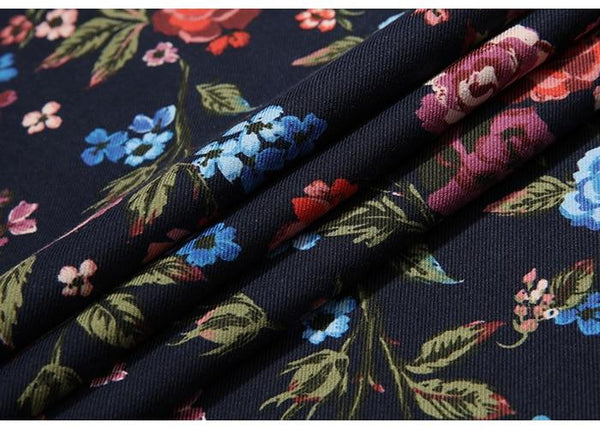 Men's Beach Floral Printed Hawaiian Pocket Less Long Sleeve Shirts - SolaceConnect.com