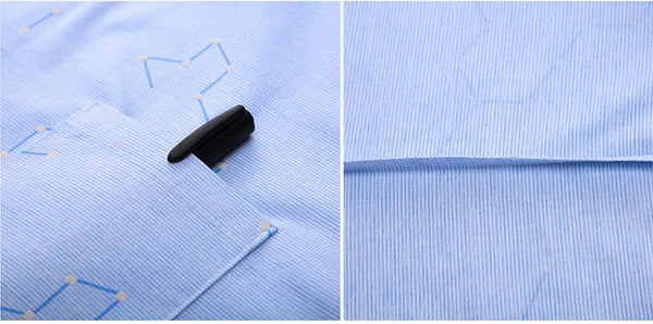 Men's big pocket shirts for men clothing korean fashion long sleeve luxury dress casual clothes  -  GeraldBlack.com
