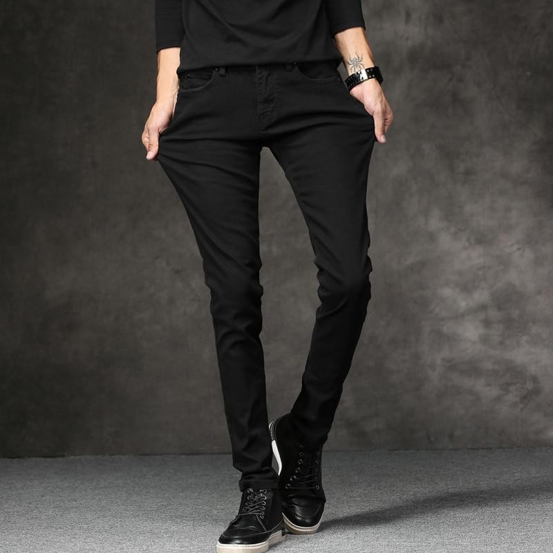 Men's Black Classic Fashion Designer Denim Skinny Casual Jeans  -  GeraldBlack.com