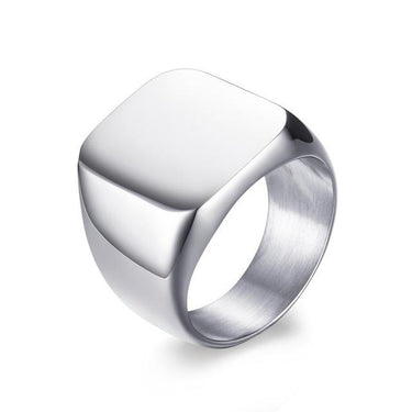 Men's Black Punk Stainless Steel Individuality Ring in Cool Rock Style - SolaceConnect.com