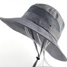 Men's Bob Summer Wide Brim UV Protection Bucket Hats for Outdoor Fishing - SolaceConnect.com