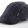 Men's Boina Fashion Masculina Plaid Style Casual Solid Cotton Hats - SolaceConnect.com