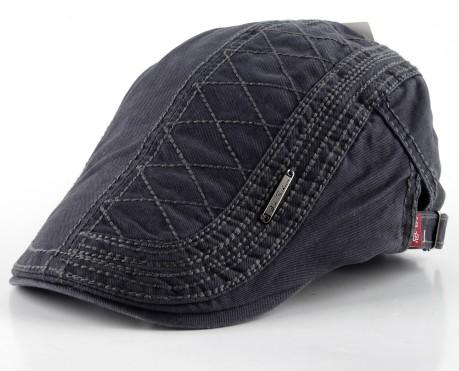Men's Boina Fashion Masculina Plaid Style Casual Solid Cotton Hats - SolaceConnect.com