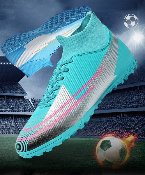 Men's Breathable Grass Long Spikes Outdoor Sports Soccer Boots  -  GeraldBlack.com